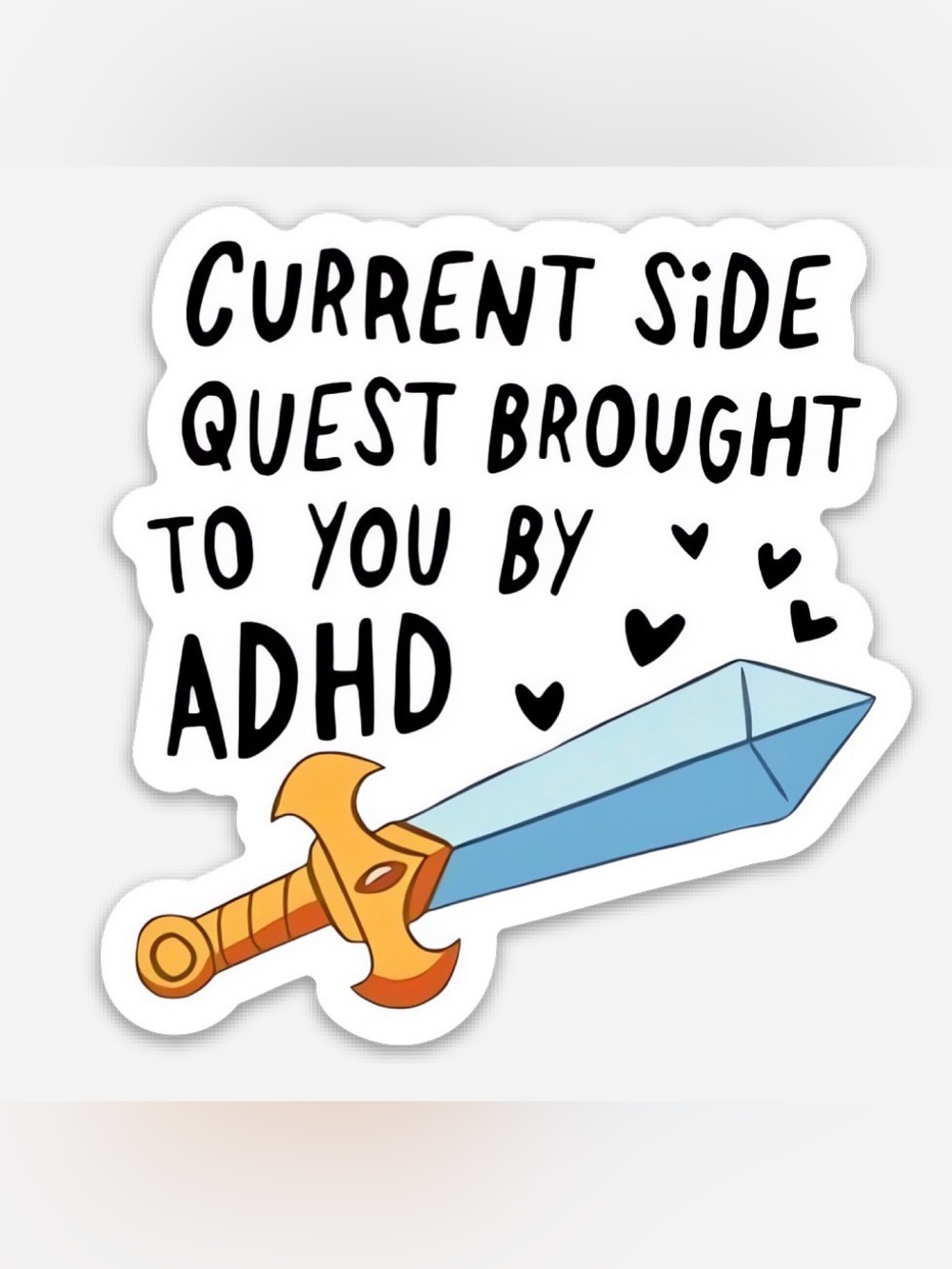 Side Quest 3” Vinyl Die Cut Sticker